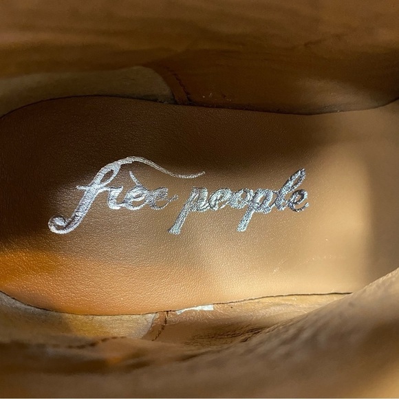 Free People Back Loop Tan Ankle Bootie 8.5 - Picture 14 of 16